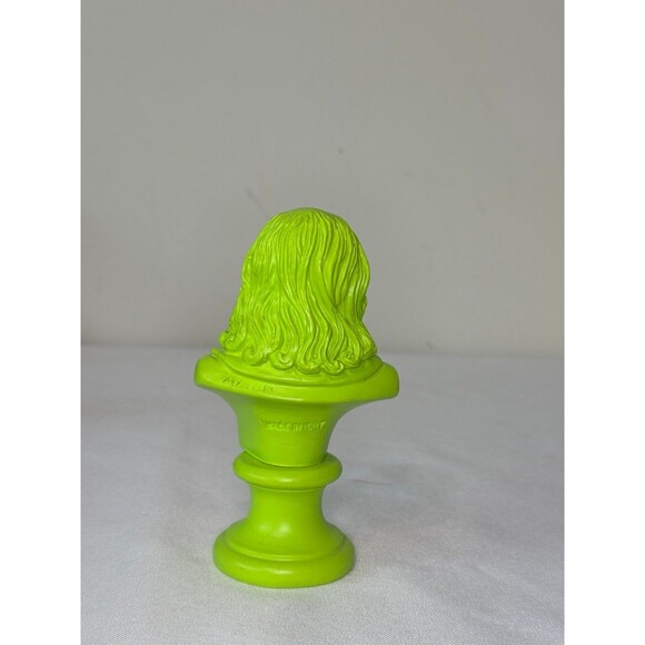 LEONARDO DA VINCI POP ART NEON GREEN MINI STATUE - Picture 3 of 5